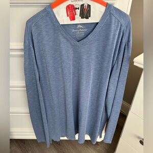 Tommy Bahama Light Blue Pullover Activewear Shirt Men's Size XXL 2X